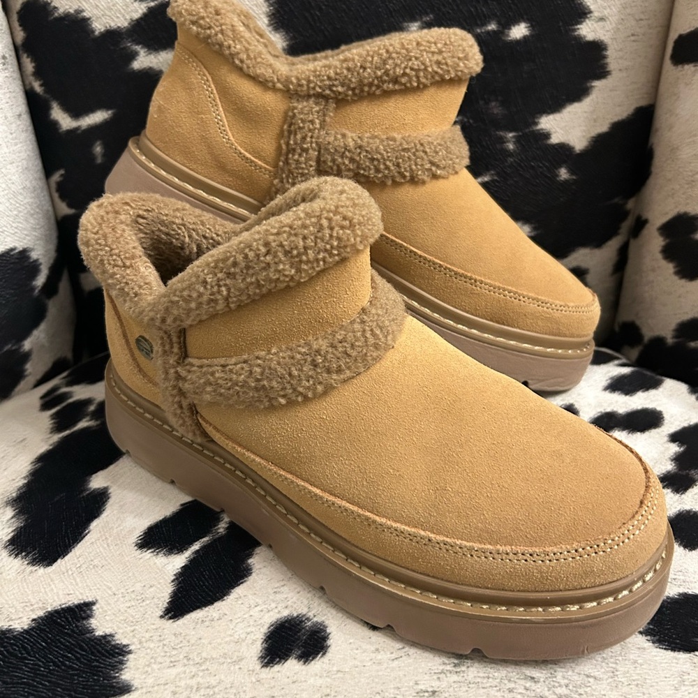 Skechers Cozy Tan Slip-Ons